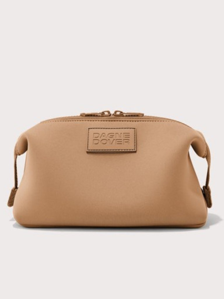 New Dagne Dover Hunter Toiletry Bag Large In Camel - Neoprene Travel Organizer